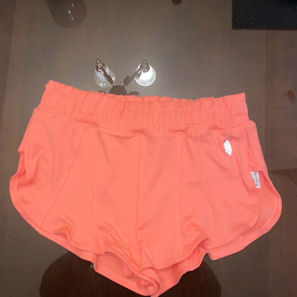 FP Movement by Free People Coral Orange Athletic Shorts